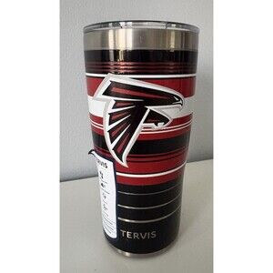 Tervis Edge Atlanta Falcons 20 oz. Stainless Steel Tumbler w/ Slider Lid New!
